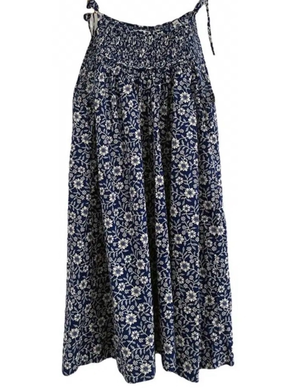 Doen Marjorie Mini Dress in Blue Jessamine Calico